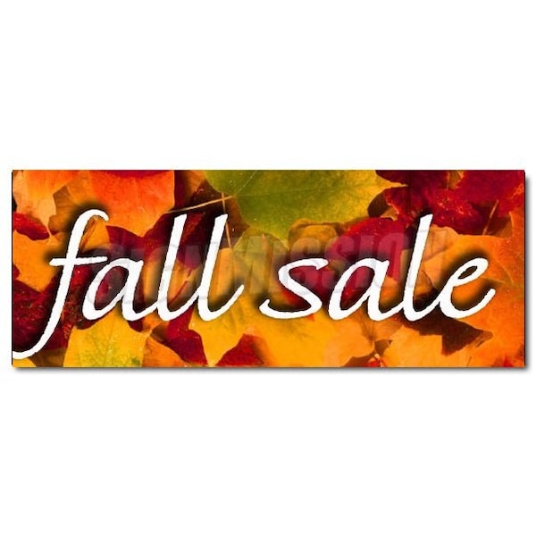 Safety Sign, 48 in Height, Vinyl, 18 in Length, Fall Sale